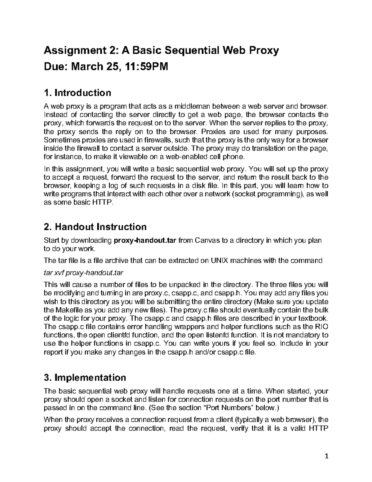Proxy+writeup (2024) - project for class - Assignment 2: A Basic ...