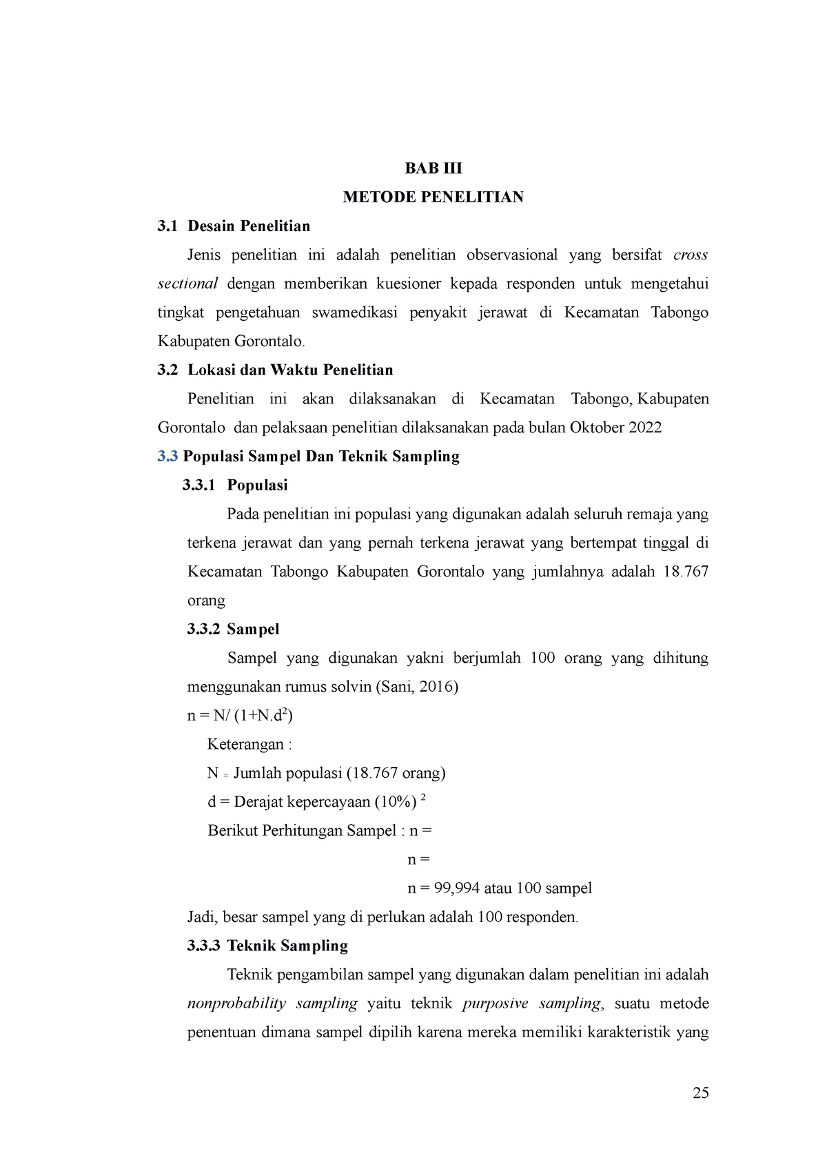 BAB III Definisi Operasional - BAB III METODE PENELITIAN 3 Desain ...