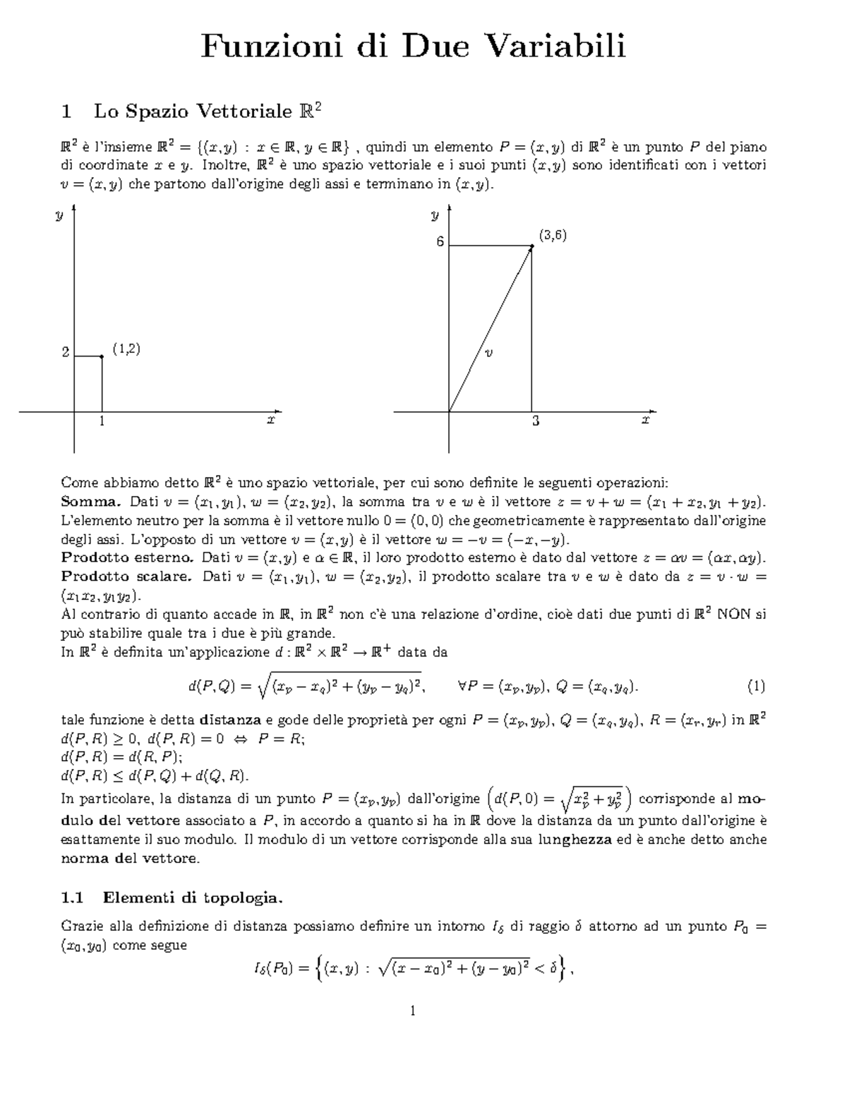Funzioni Di Due Variabili Esercizi Svolti