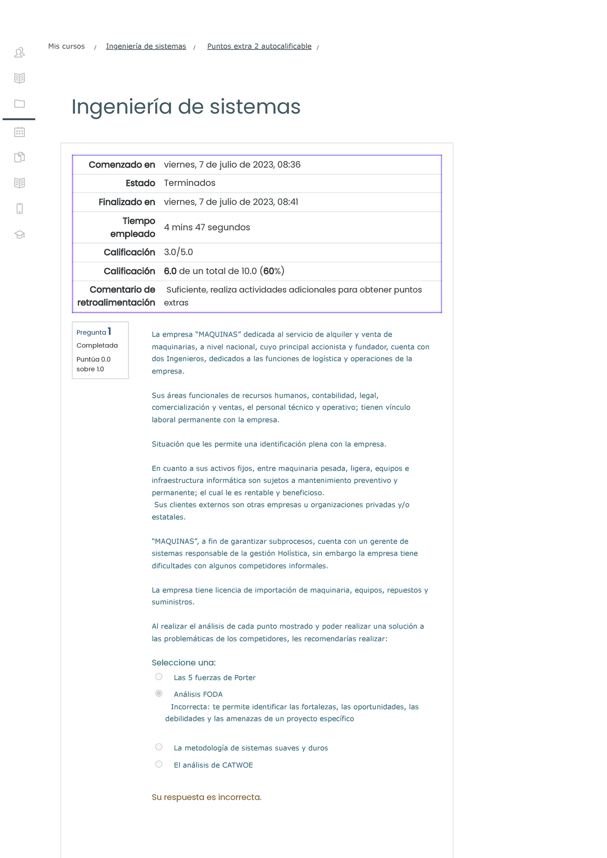 Puntos Extra 2 Autocalificable Ingeniera De Sistemas - Ingeniería De ...