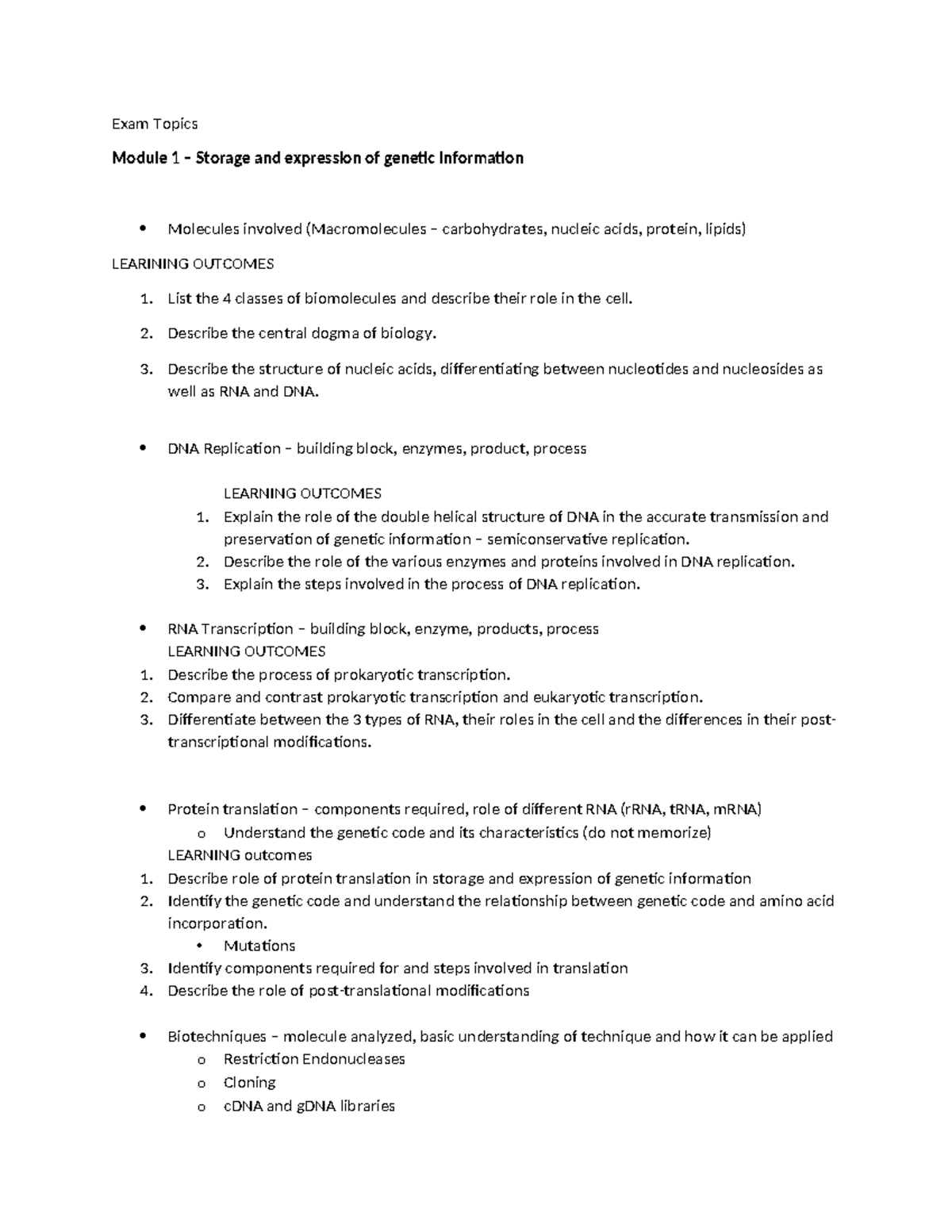 assignment topics biochemistry