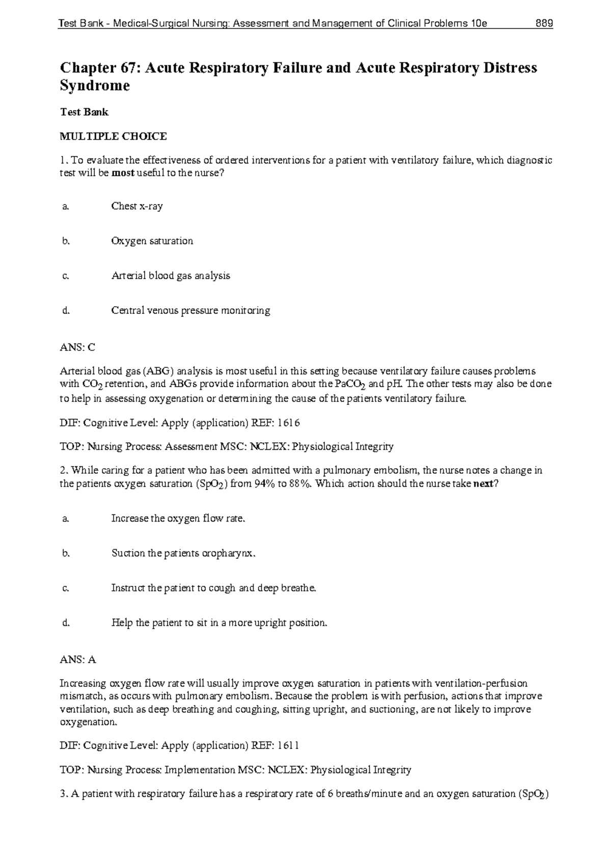 Chapter 67 Acute Respiratory Failure And Acute Respiratory Distress ...