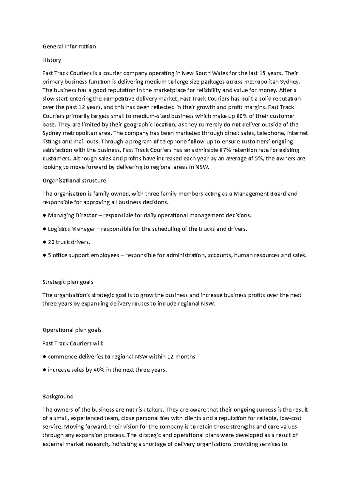 Accounting 2 Assignments General Information History Fast Track