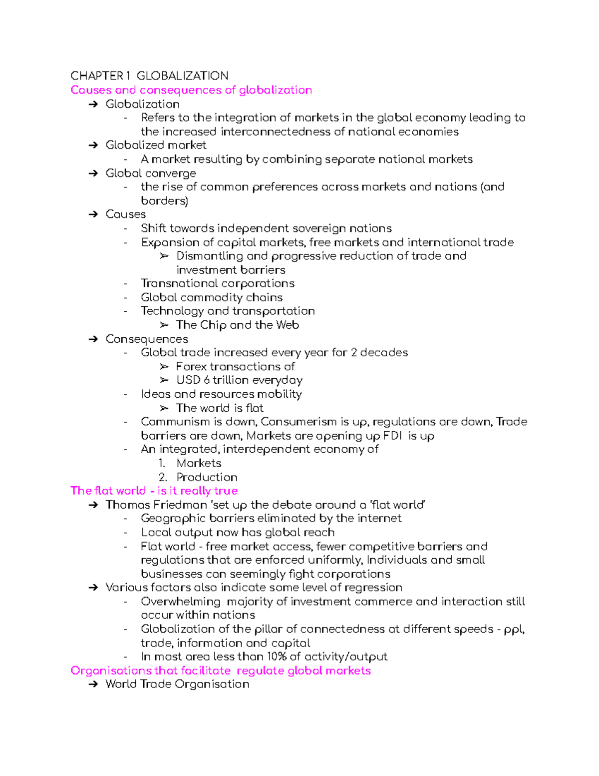 ADM 3318 CH1 - 18 PP - final questions notes practice for finalpp ...