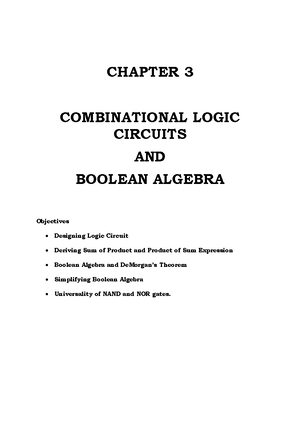 Ch5 - ARITHMETIC CIRCUITS - CHAPTER 5 ARITHMETIC CIRCUITS Objectives ...