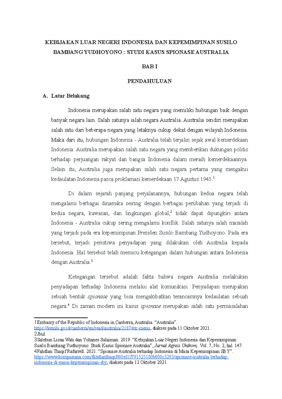 Politik Luar Negeri Indonesia - KEBIJAKAN LUAR NEGERI INDONESIA DAN ...