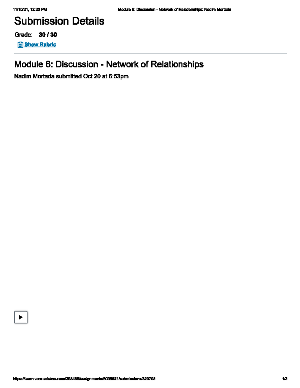 Module 6 Discussion Network of Relationships SOC 211 Studocu