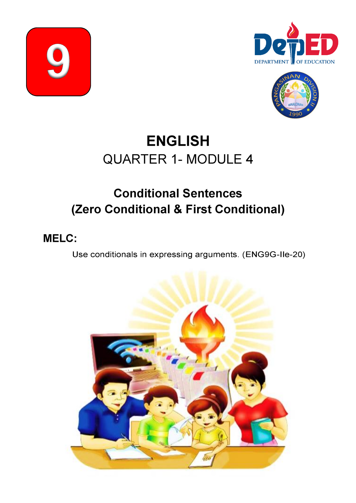 English 9 Quarter 1 Module 4 English Quarter 1 Module 4 Conditional Sentences Zero 3274