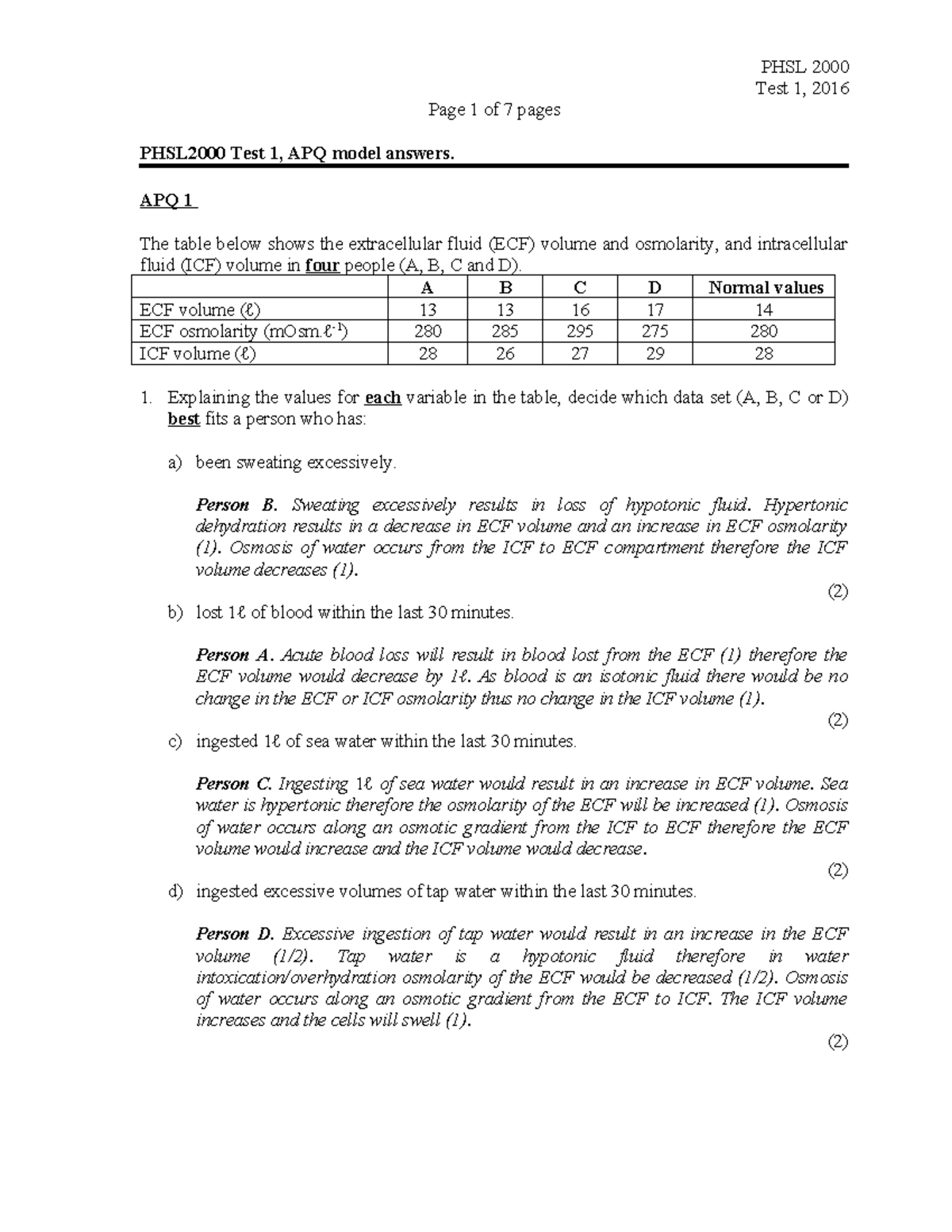 Test+1+-+APQ+Model+Answers - Test 1, 2016 Page 1 of 7 pages PHSL2000 ...