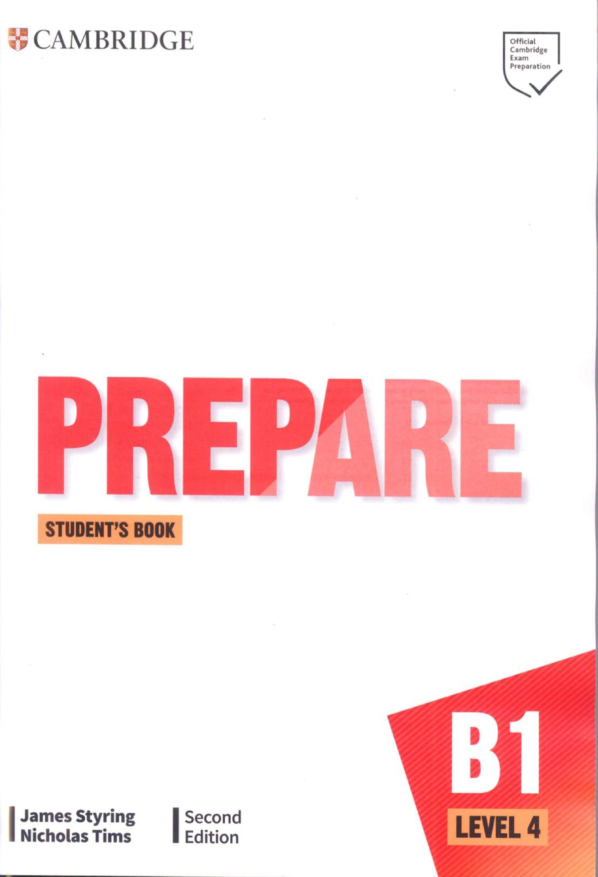 Prepare 2nd Level 4 B1 Students Book - English - Studocu