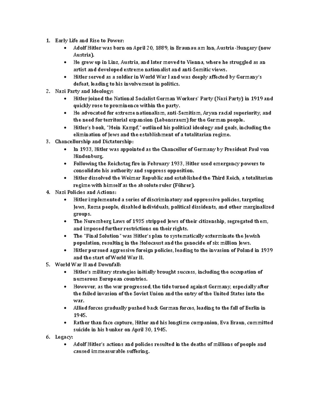 Adolf Hitler's life - Early Life and Rise to Power: Adolf Hitler was ...