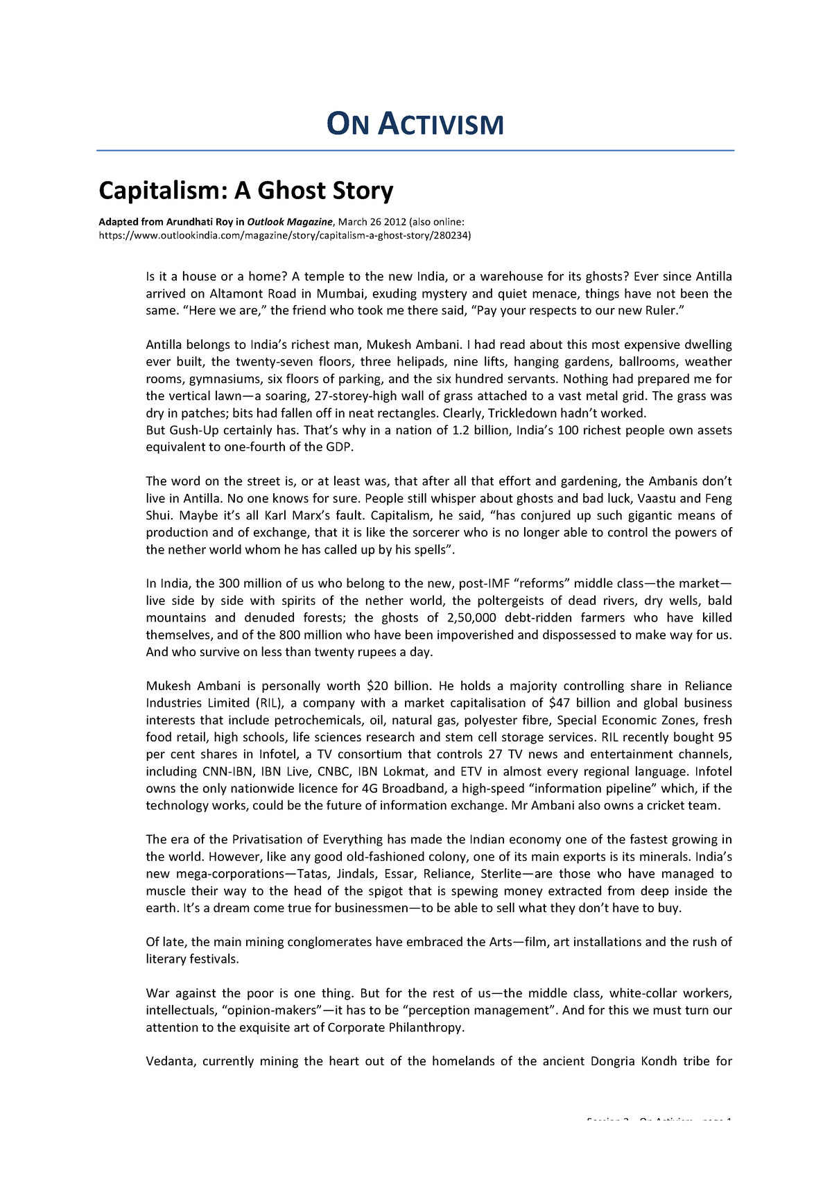 capitalism a ghost story essay