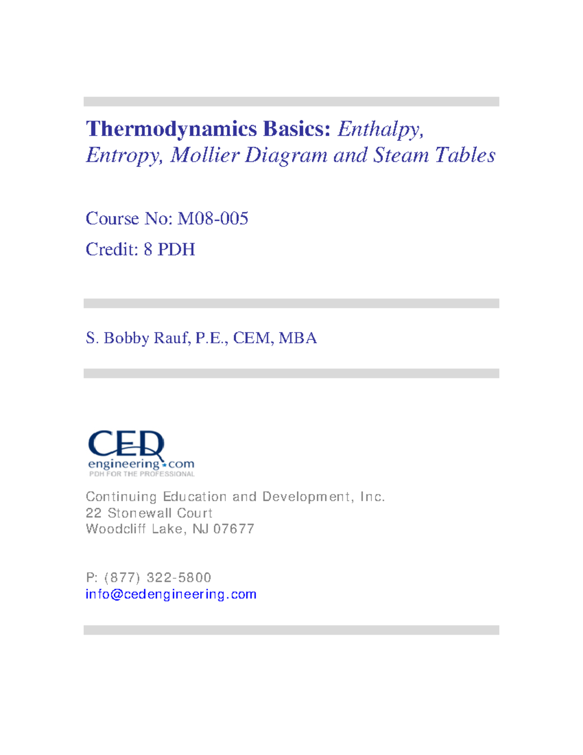Thermodynamics Basics, Enthalpy Entropy Mollier and Steam Tables-R1 ...