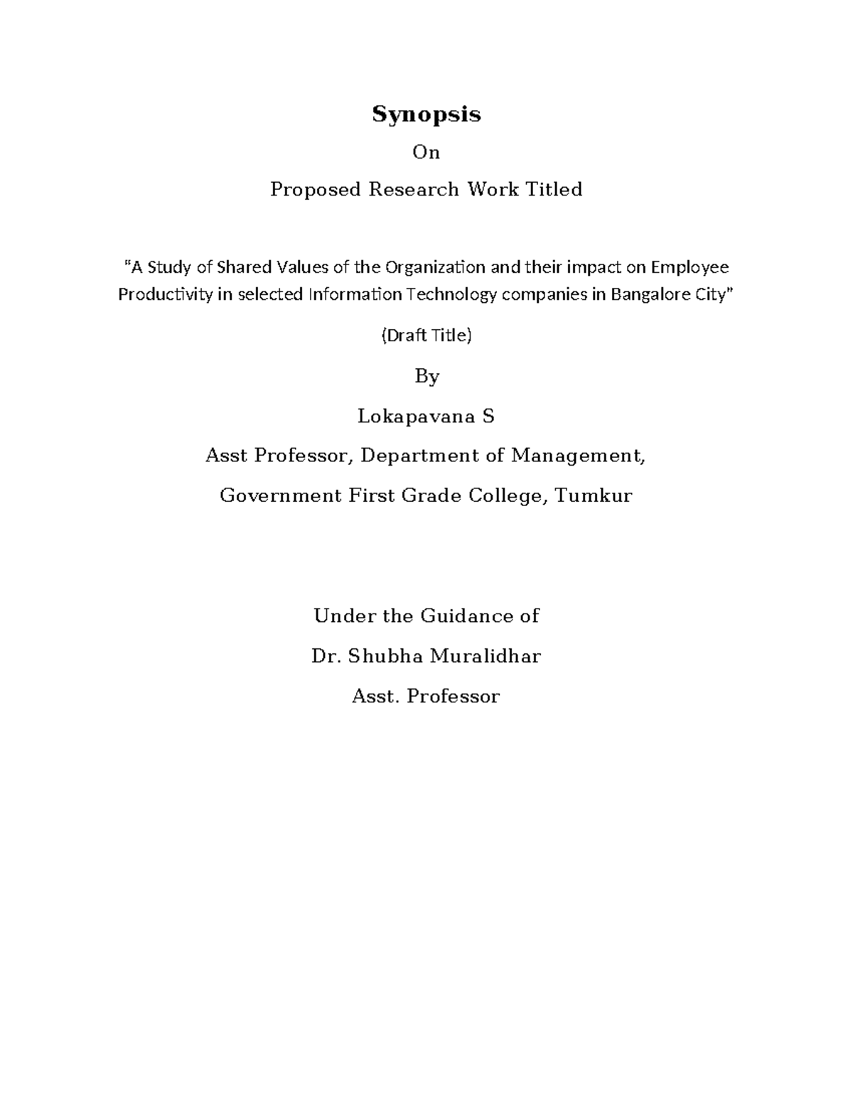 New synopsis .comprehensive viva.doc - Synopsis On Proposed Research ...