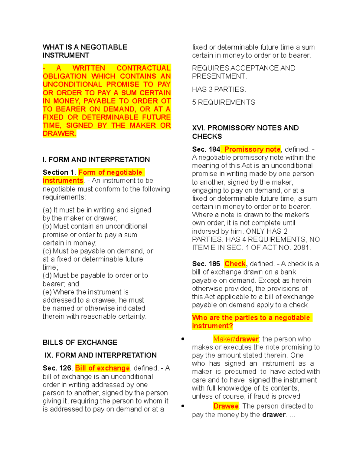 scope-of-article-3-and-types-of-commercial-paper-and-parties