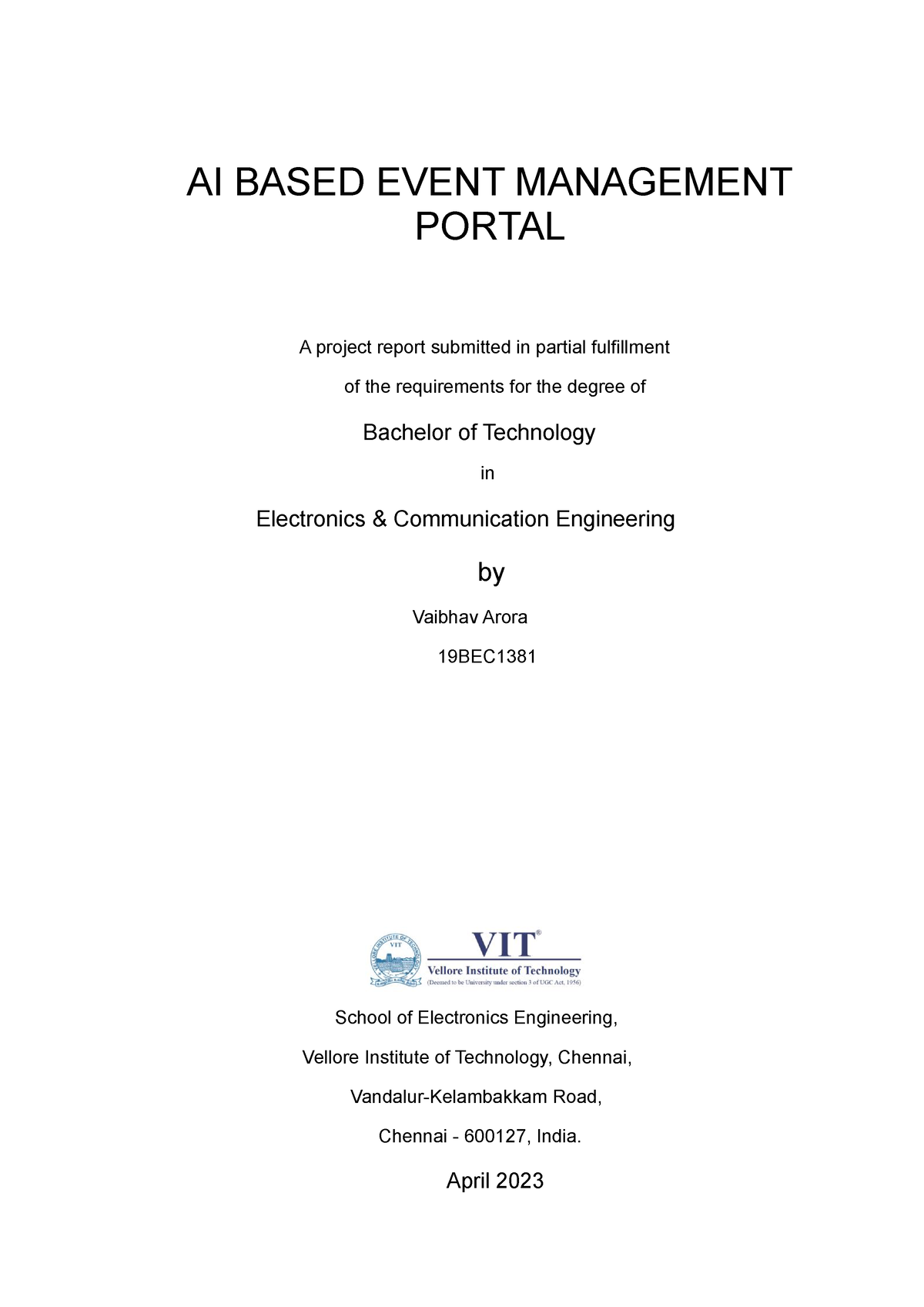 event management thesis pdf