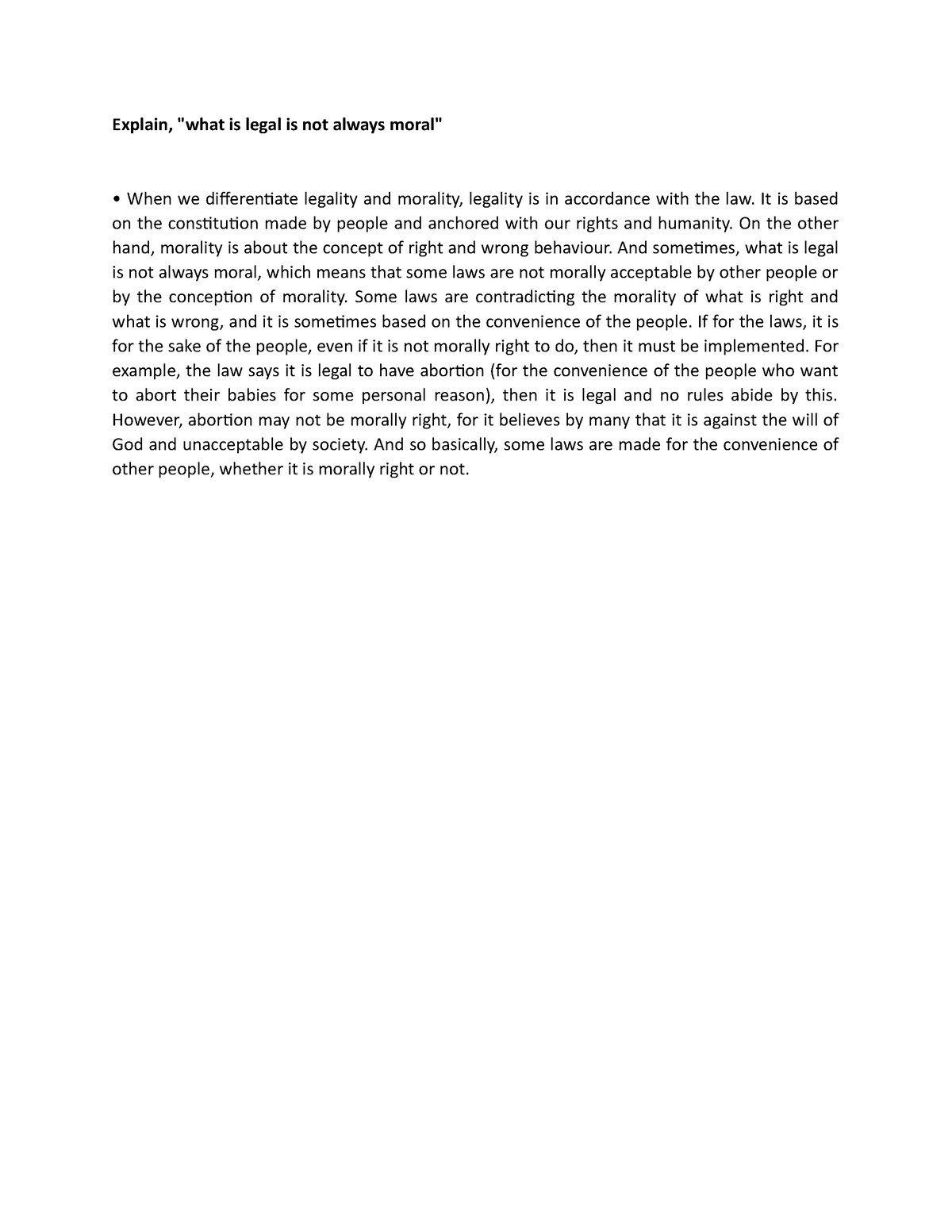 what-is-legal-and-not-always-moral-explain-what-is-legal-is-not-always-moral-when-we-studocu