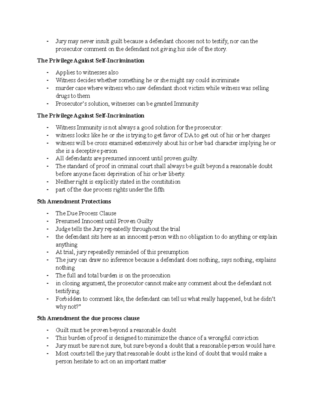 CRJ CHPT 10 Notes 3 - INTRO TO CRIMINAL JUSTICE TEACHER: MARTIN ...