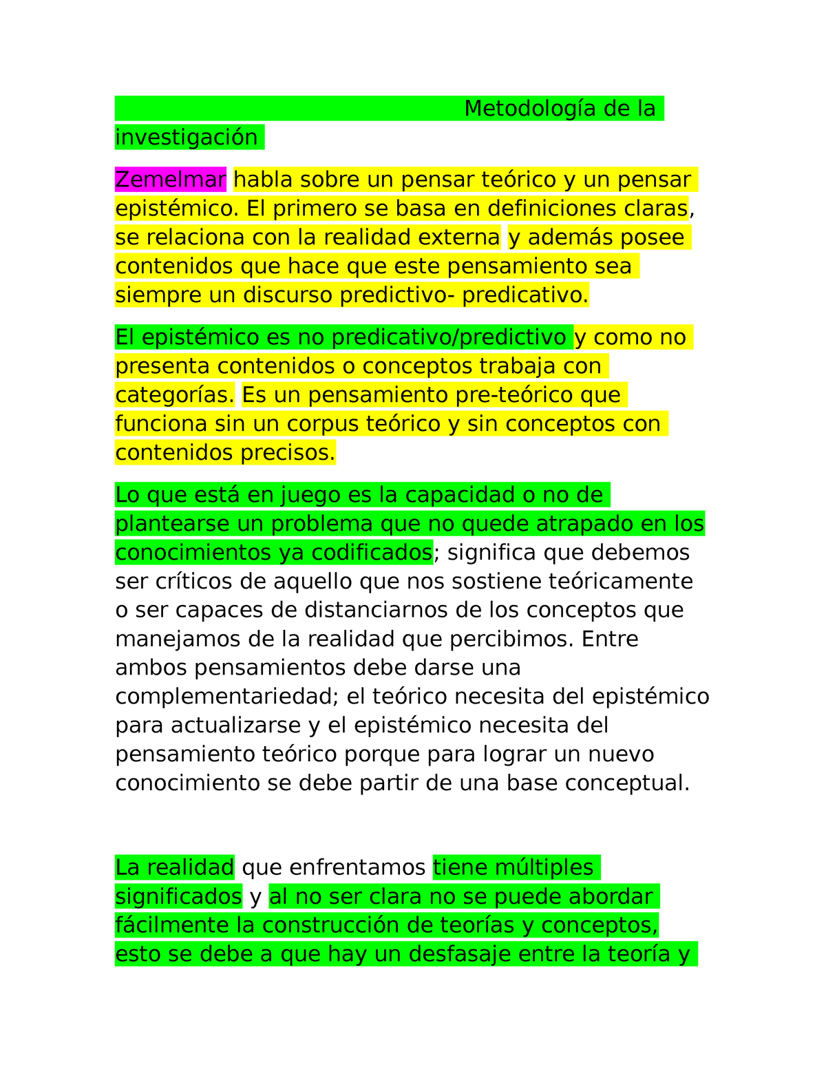 Resumen Final De Metodologia - Metodología De La Investigación - UADER ...