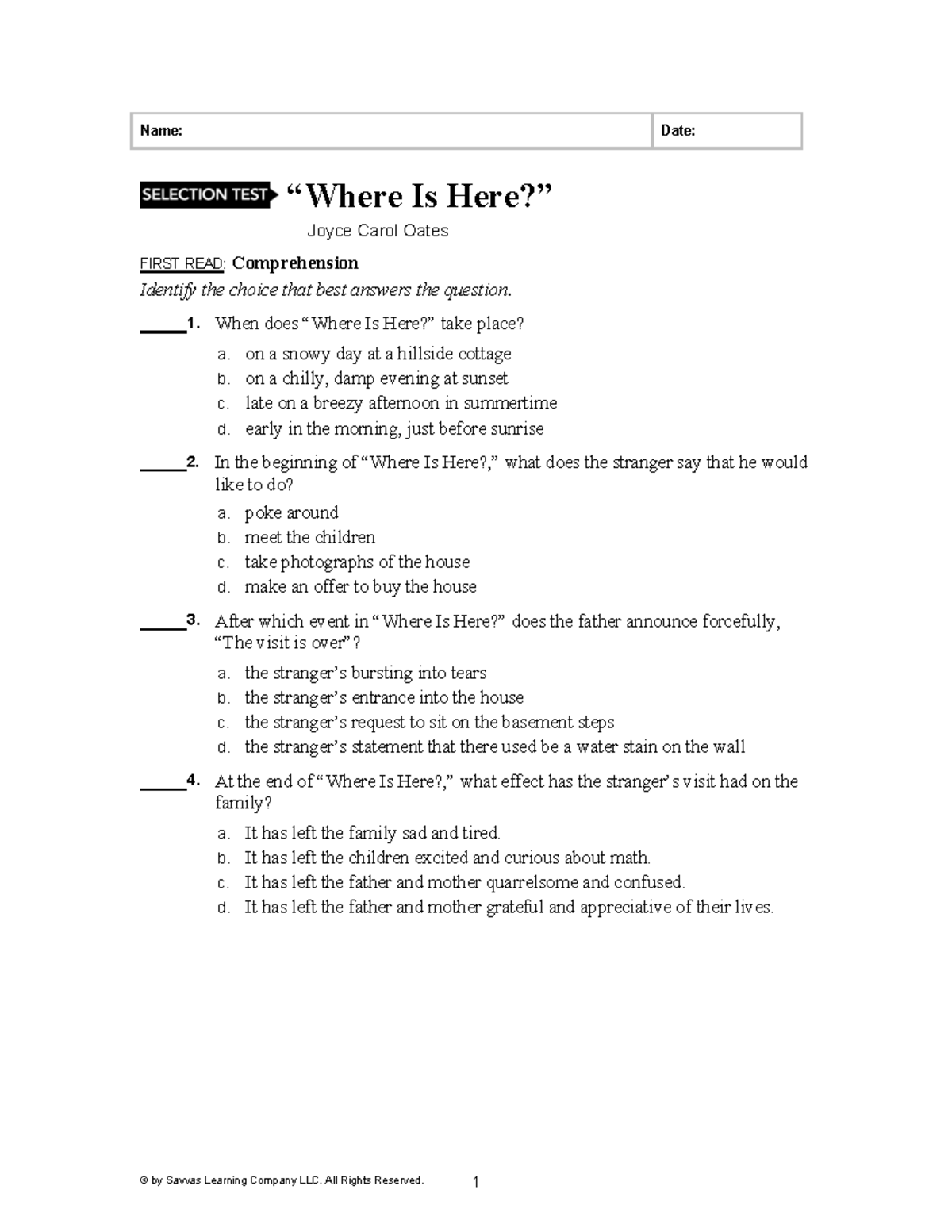 thesis of where is here