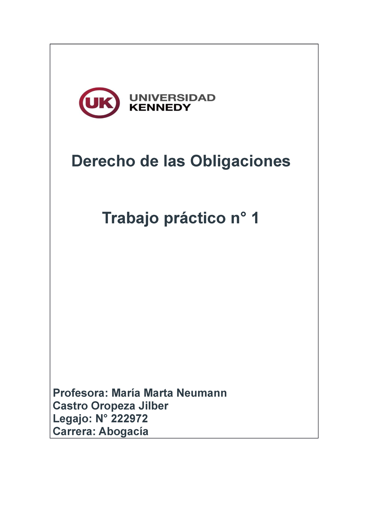 Derecho De Las Obligaciones Actividad 1 - Derecho De Las Obligaciones ...