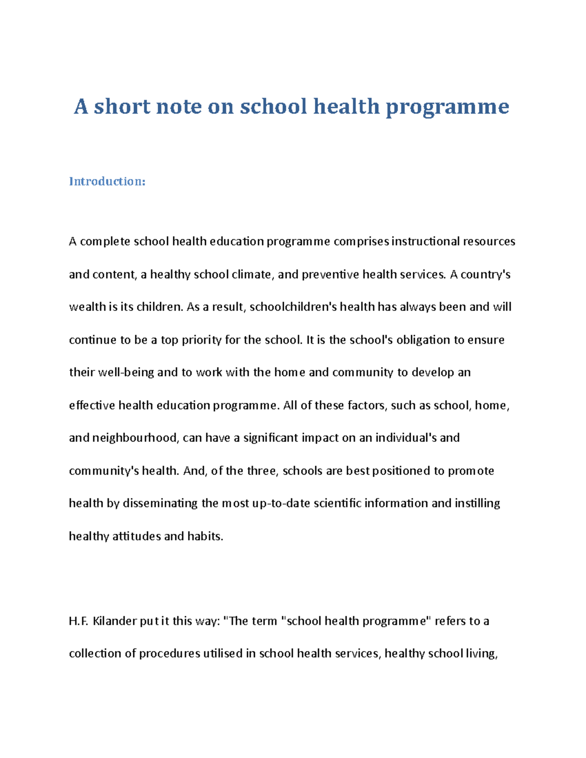 a-short-note-on-school-health-programme-a-short-note-on-school-health