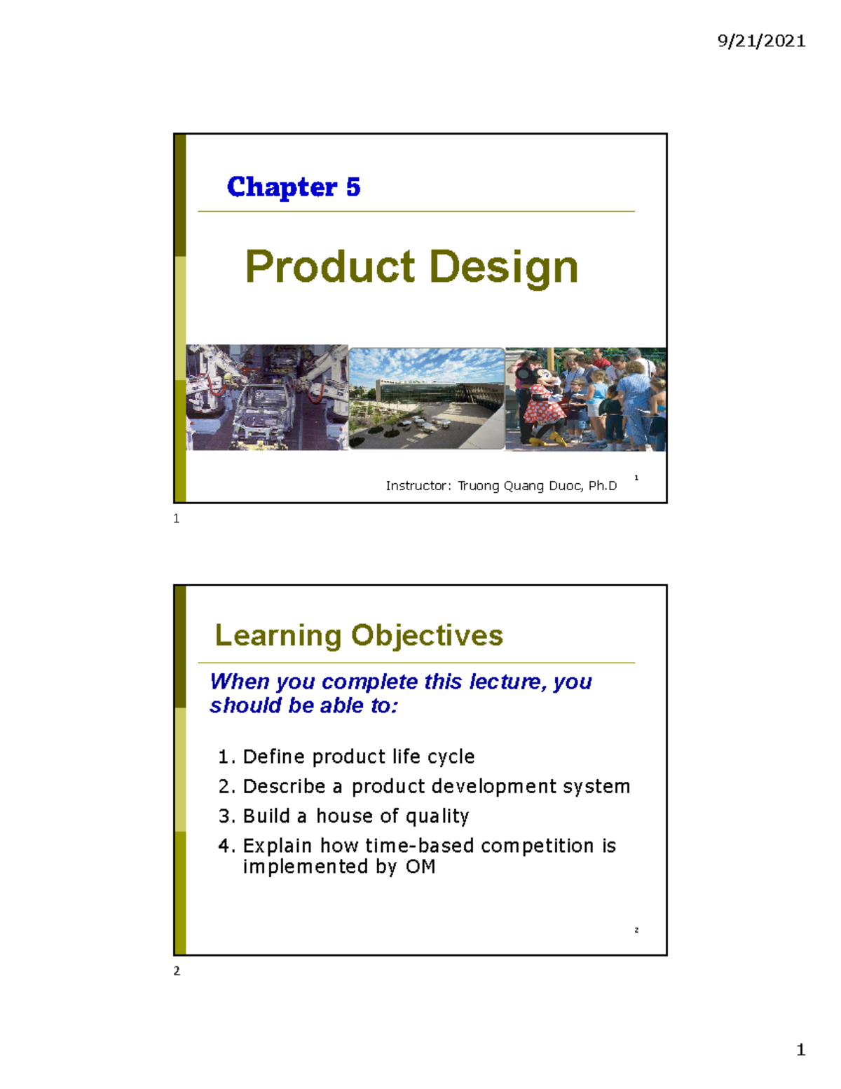 Chapter 5Product Design 1 Product DesignProduct Design Chapter 5