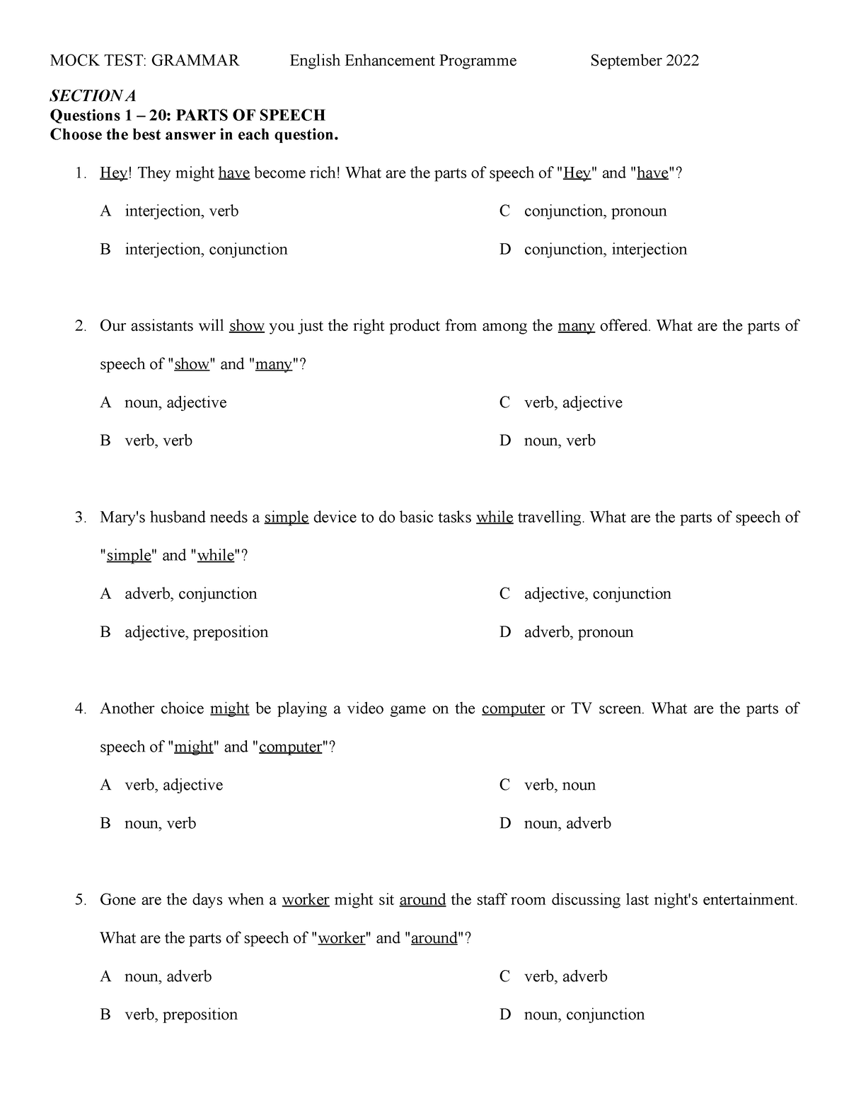 mocktest-a-quest-only-grammar-practice-section-a-questions-1-20