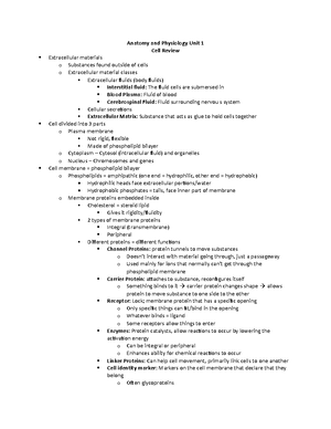 BIOL 430: Advanced Human Anatomy and Physiology I; Unit 4 - Autonomic ...