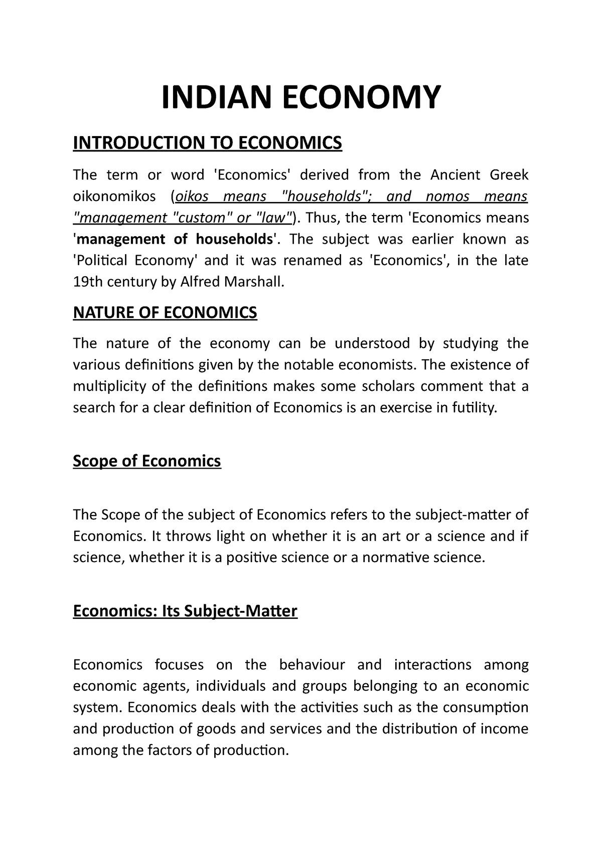 research paper about indian economy