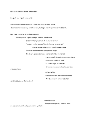 HBS notes week 1 - Human body systems Week 1: Introduction to the human ...