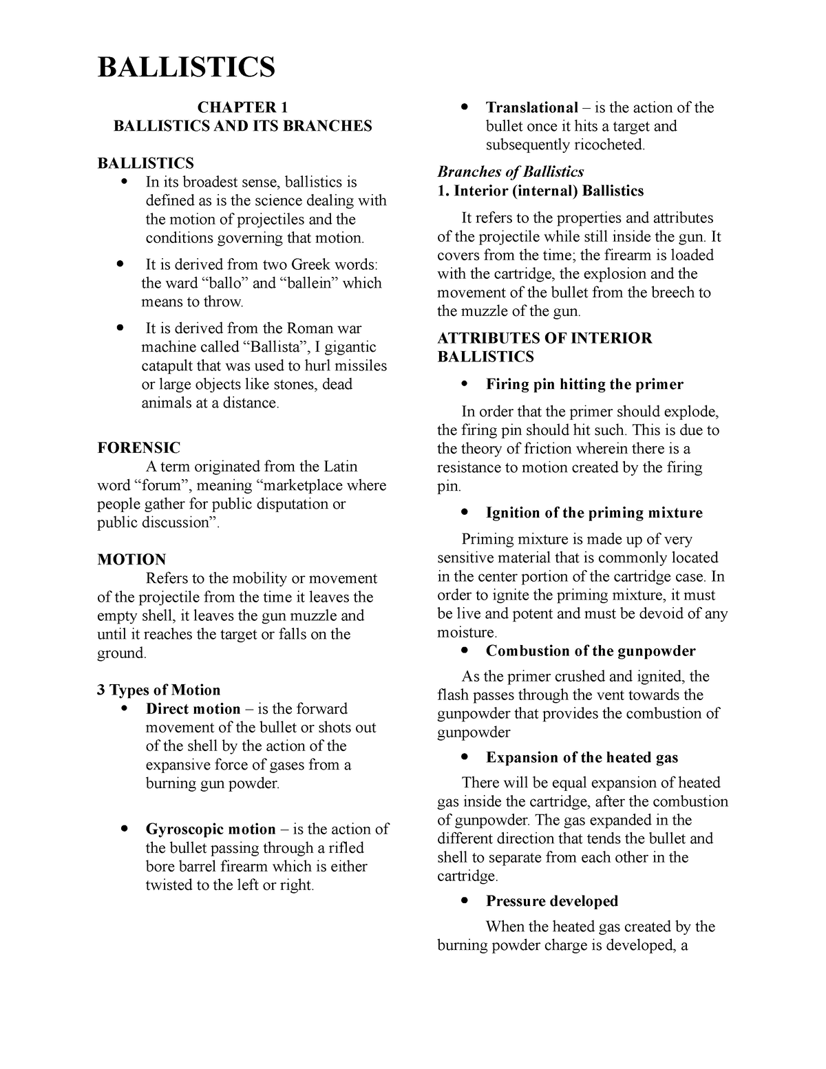 ballistic-prelims-chapter-1-ballistics-and-its-branches-ballistics-in