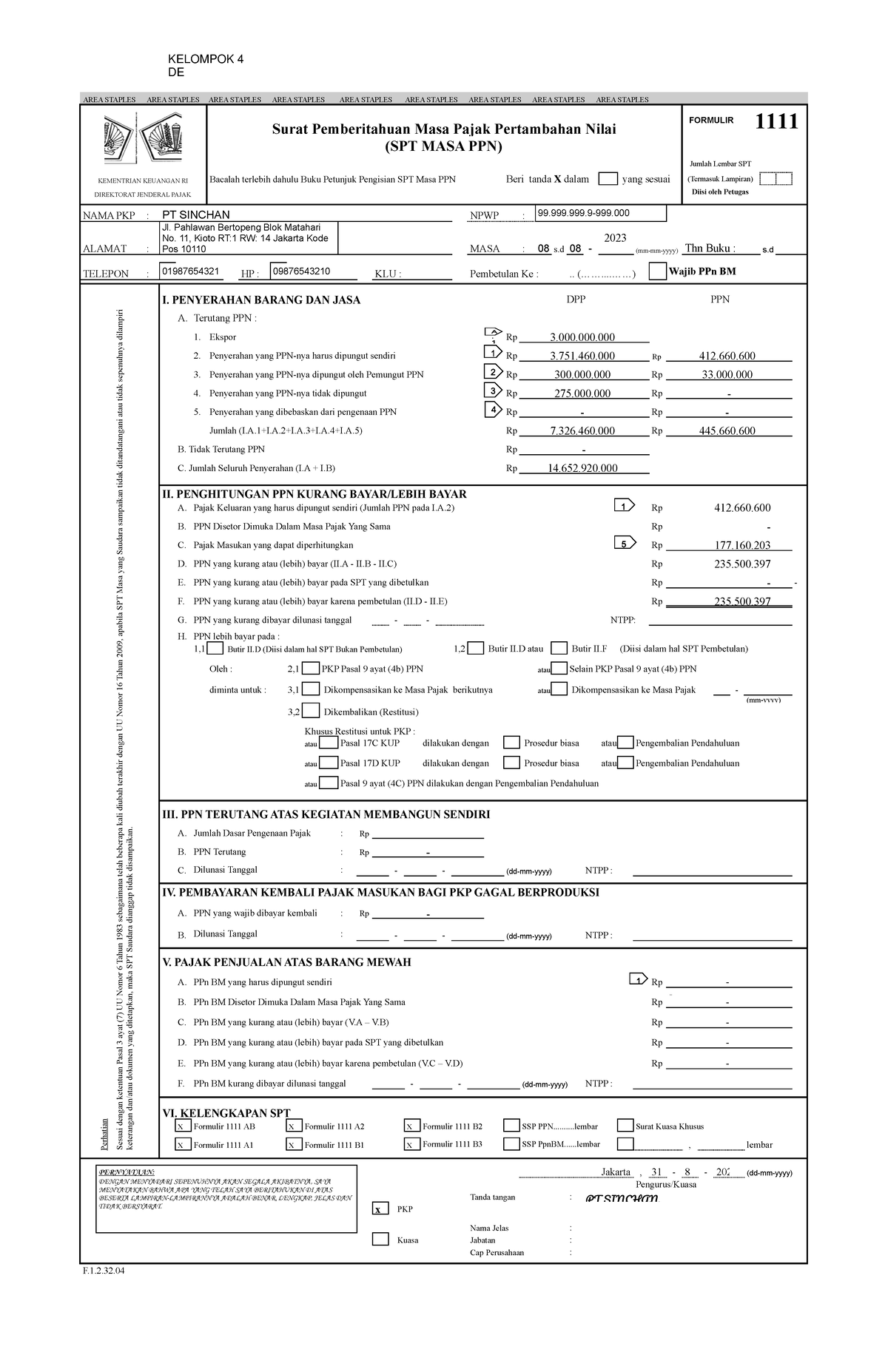 PPN NEW KASUS 1 AREA STAPLES AREA STAPLES AREA STAPLES AREA STAPLES
