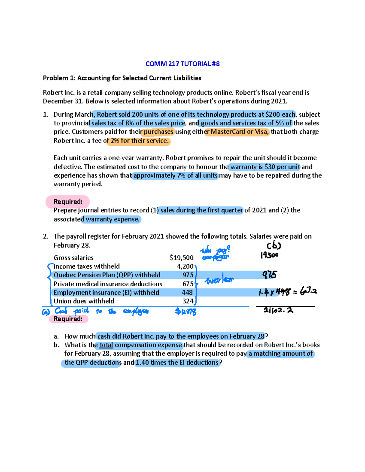 Chapter 9 And 10 Note - Lecture Notes Ch 9 10 - COMM 217 TUTORIAL ...