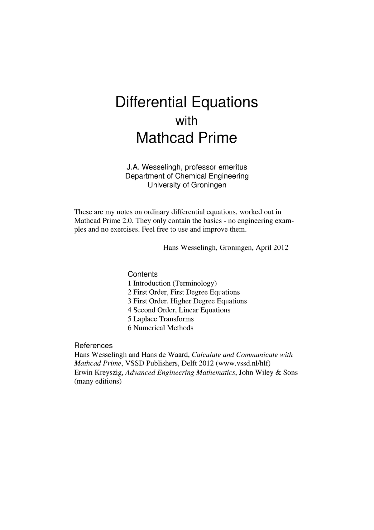 differential-equations-with-mathcad-prime-2-wesselingh-professor