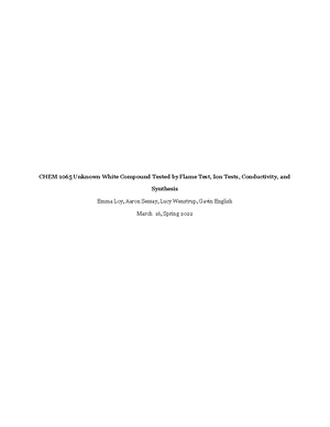 Formal Lab Report -2nd submission - Determining and Synthesizing a UWC ...