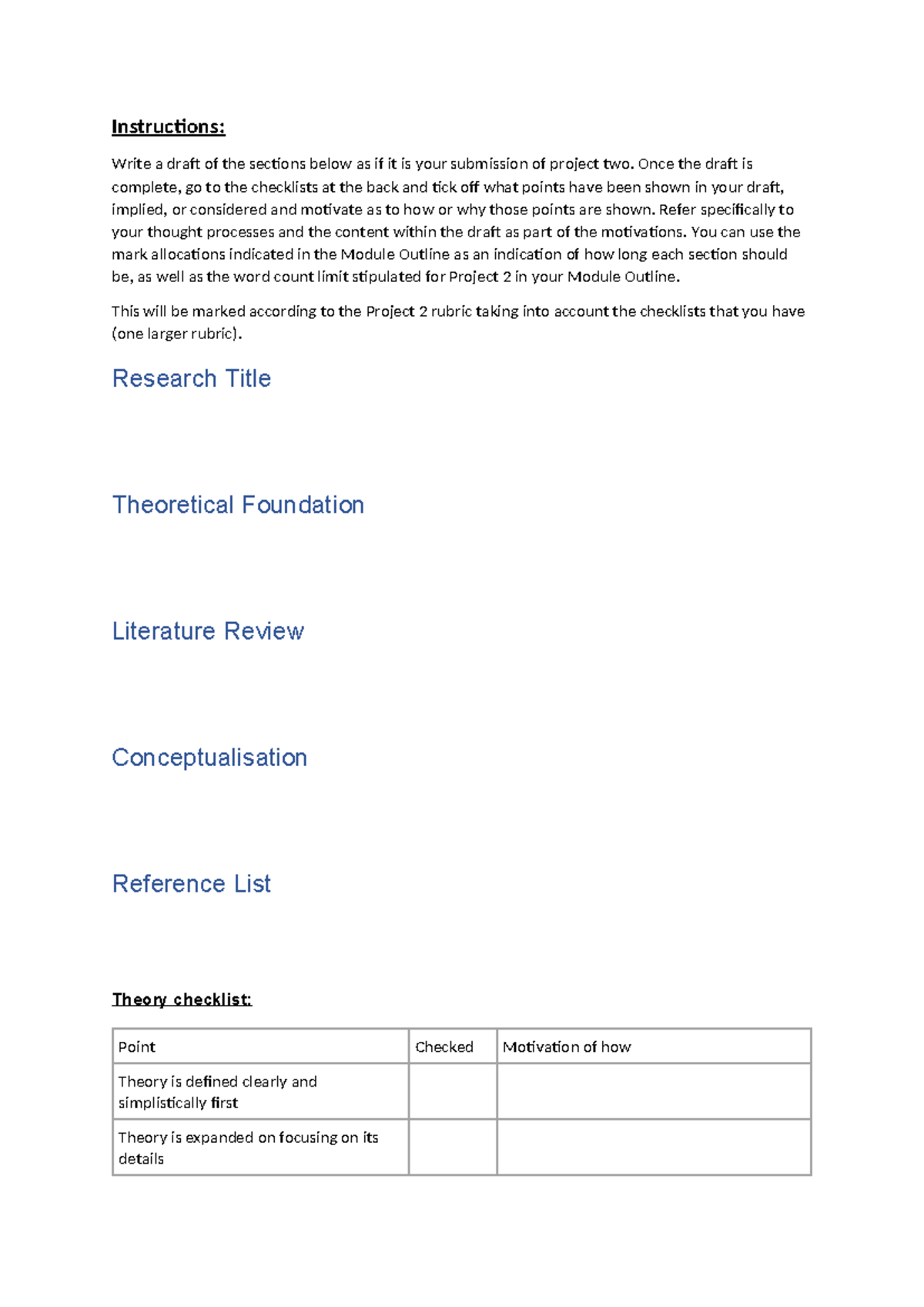 Activity 2 - drafting Project 2 - Instructions: Write a draft of the ...