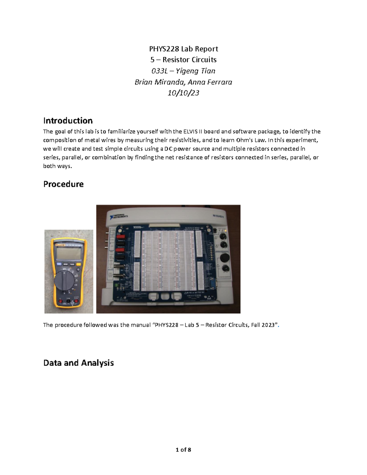 PHYS228 Lab Report Template 5 Resistor Circuits.docx PHYS228 Lab Report 5 Resistor