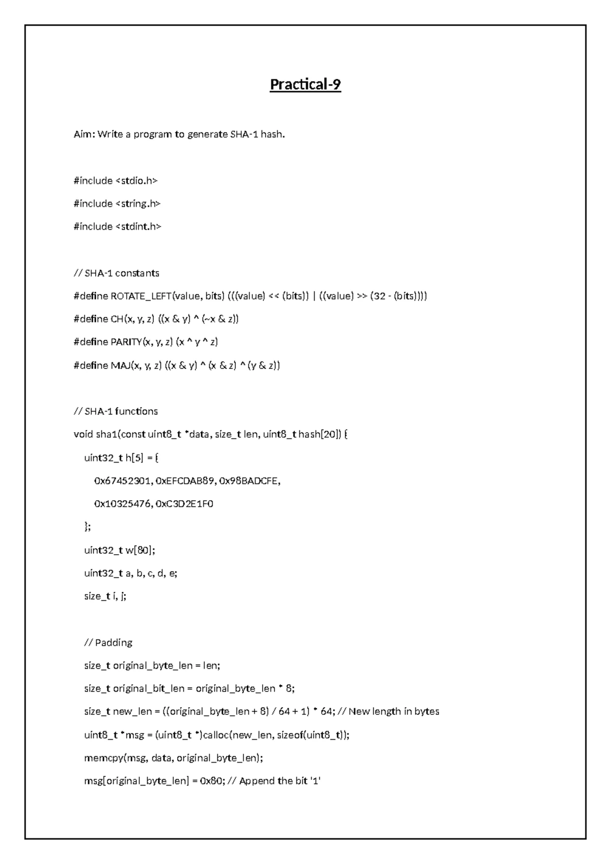 Practical 7 - Practical- Aim: Write a Pro-log program to implement ...