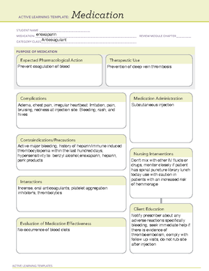 Furosemide - ATI template - ACTIVE LEARNING TEMPLATES Medication ...