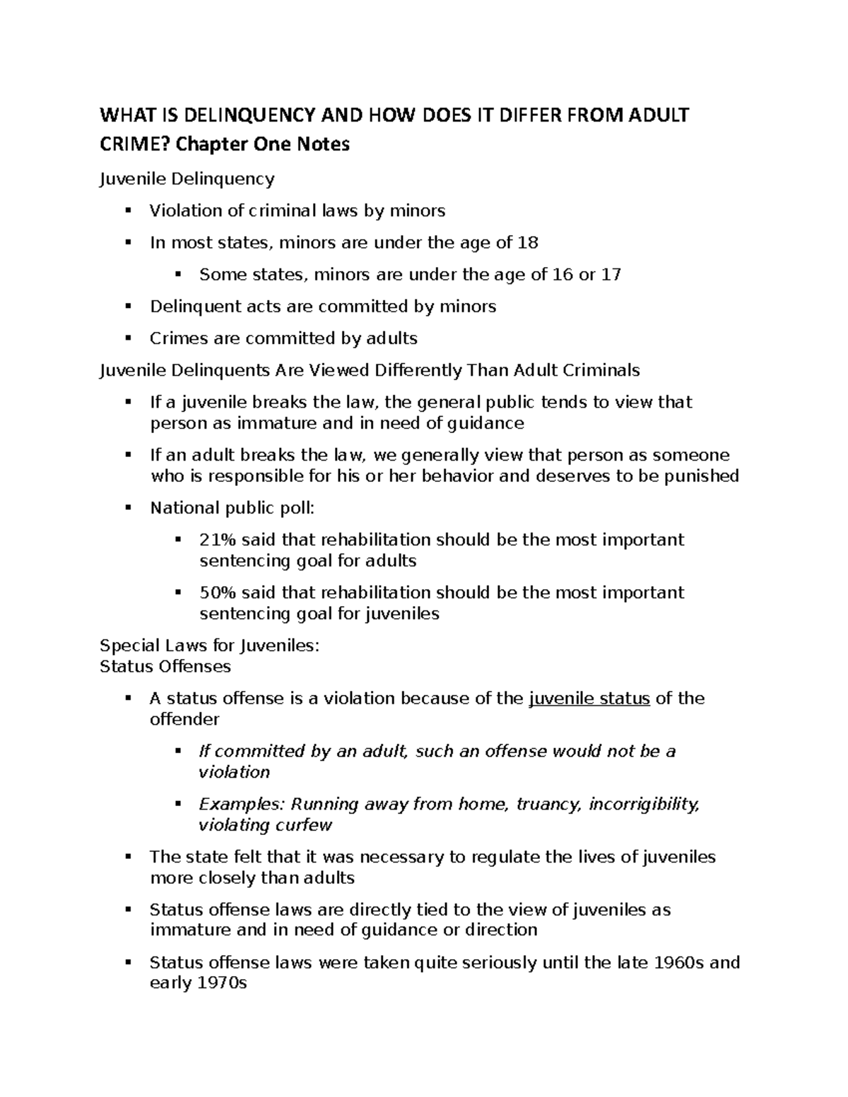 From Juvenile Delinquency To Adult Crime: The Unbreakable Chain? - uingxte