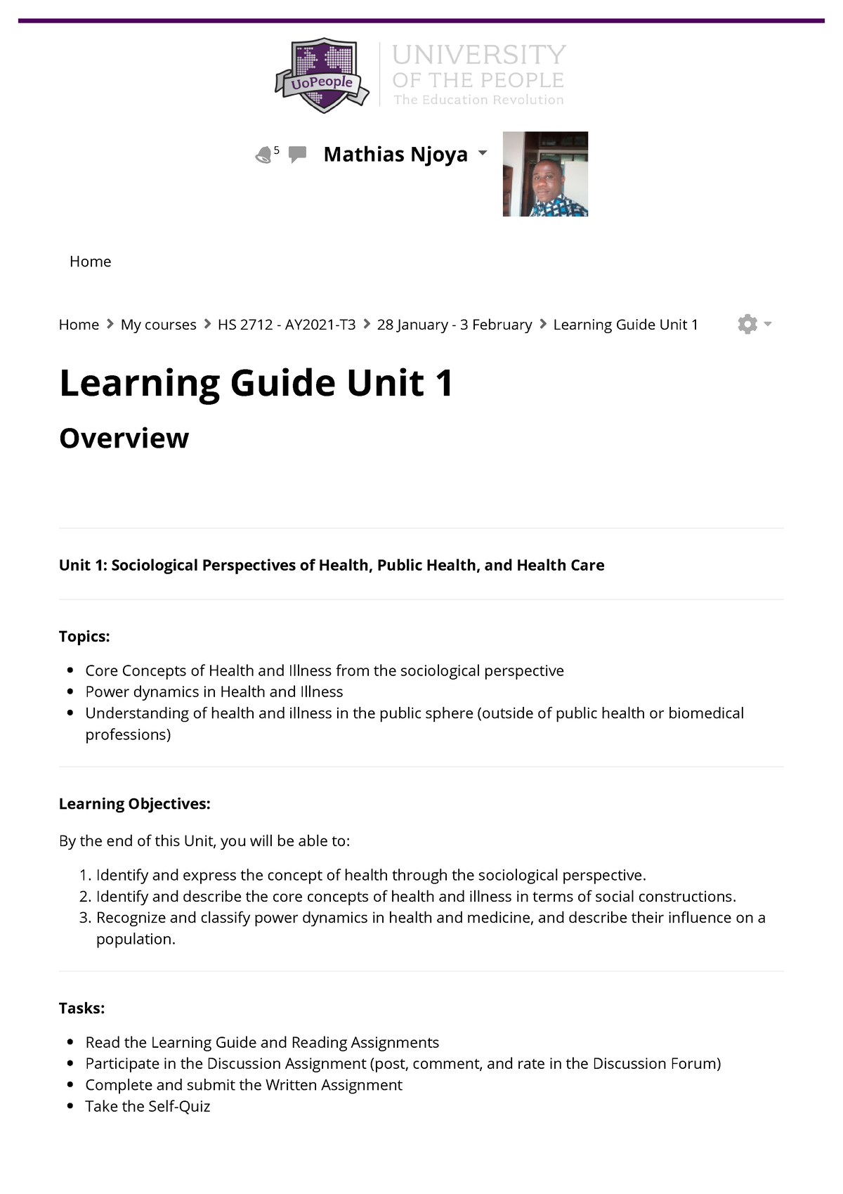 hs 2712 written assignment unit 1