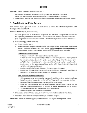 Lab C - Sample Methods Section with Table - Sample Methods section of ...
