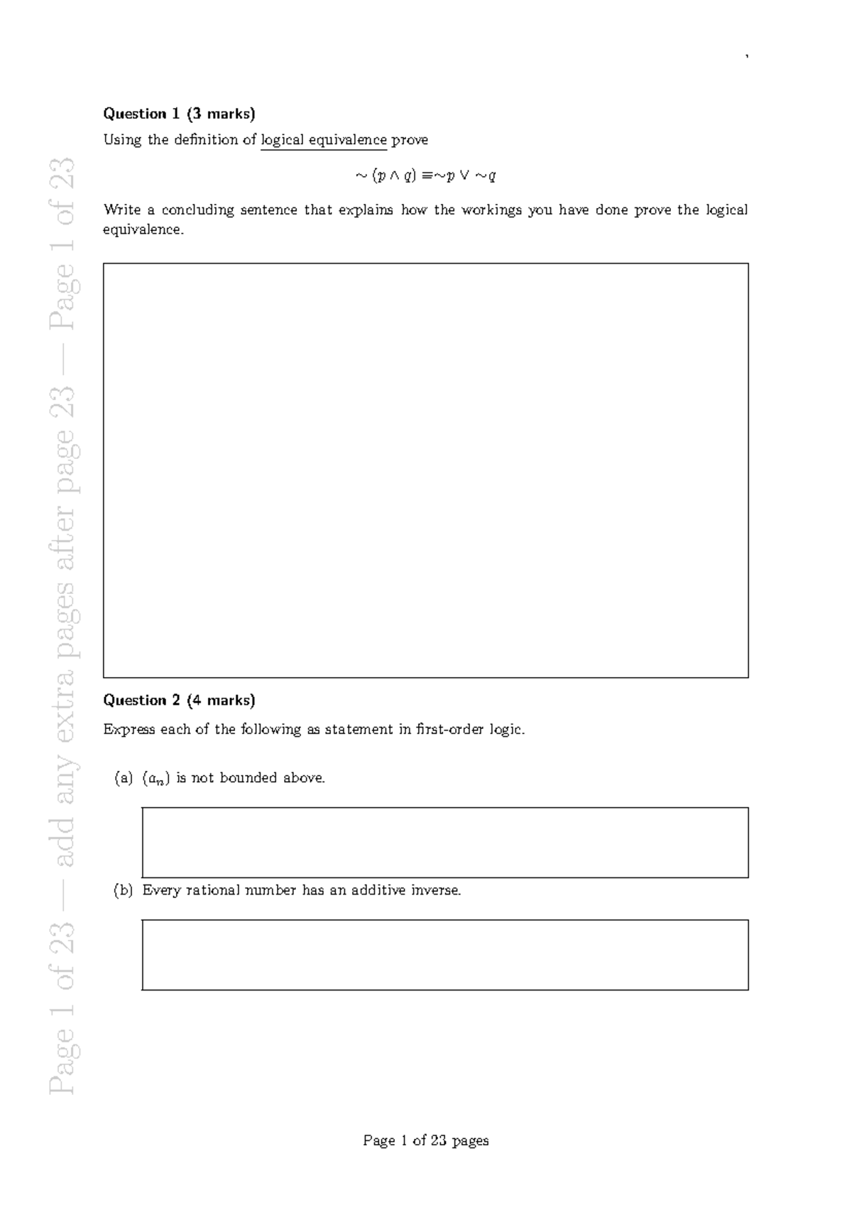 MAST2002 6 2021 S2 Exam 1 - Page 1 of 23 — add any extra pages after ...