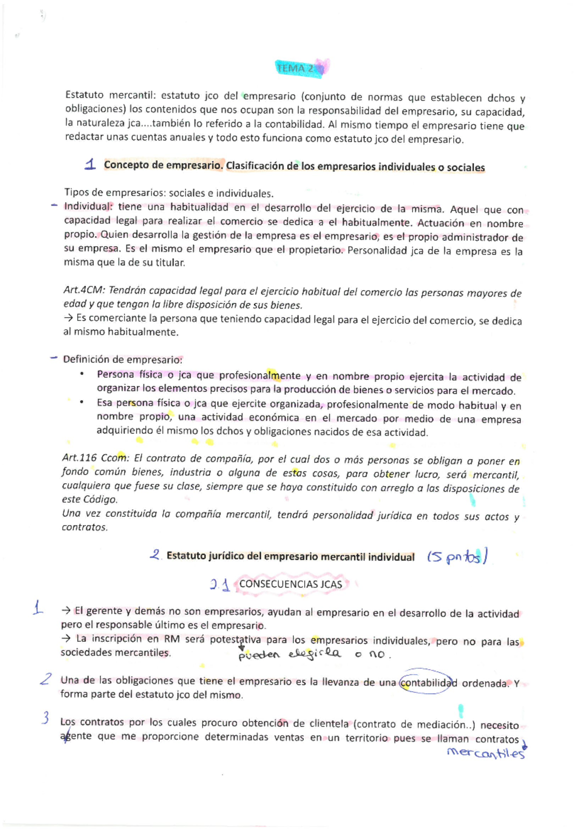 Mercantil Tema 2 - Apuntes T.2 - Introducción Al Derecho Mercantil ...