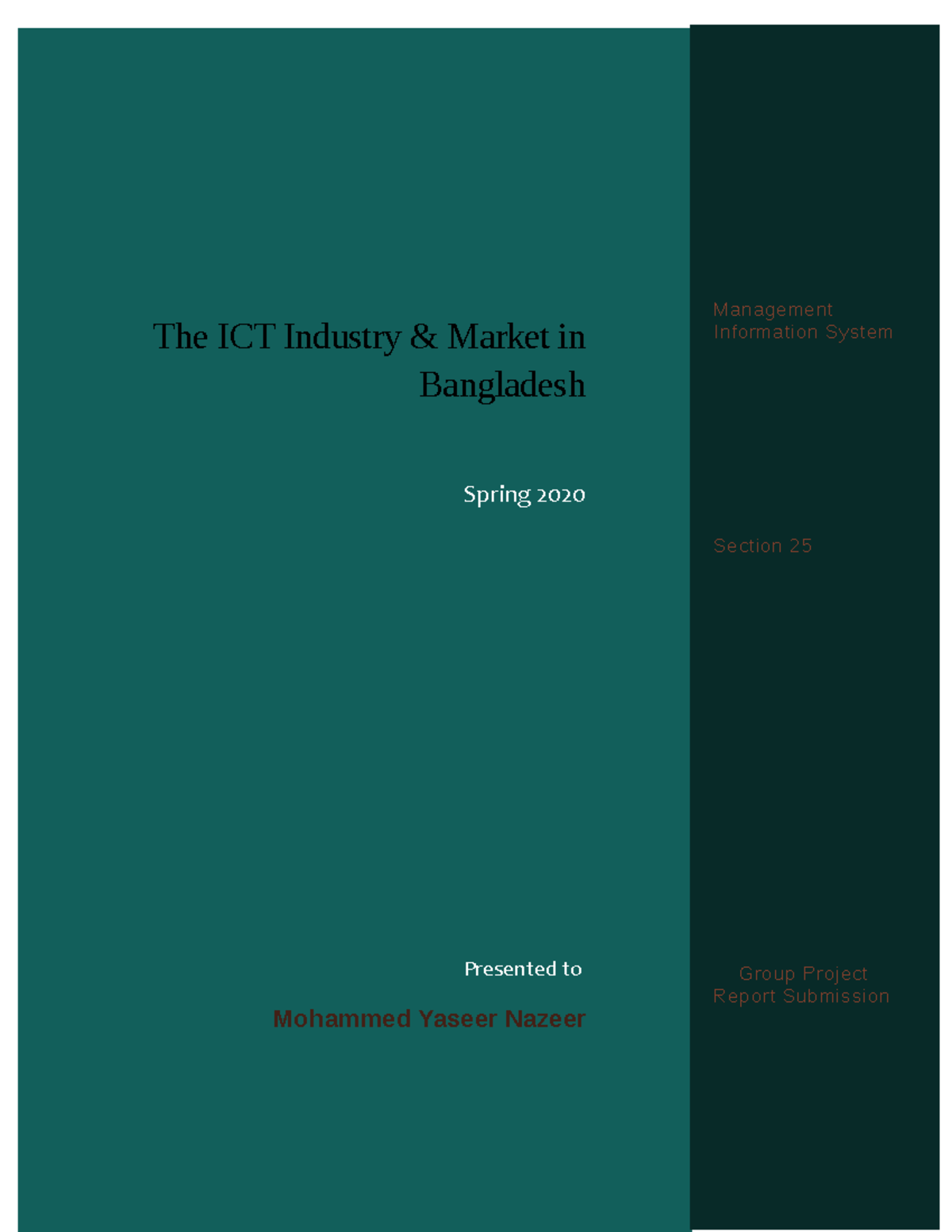 The ICT Industry - Group Report - The ICT Industry & Market in ...