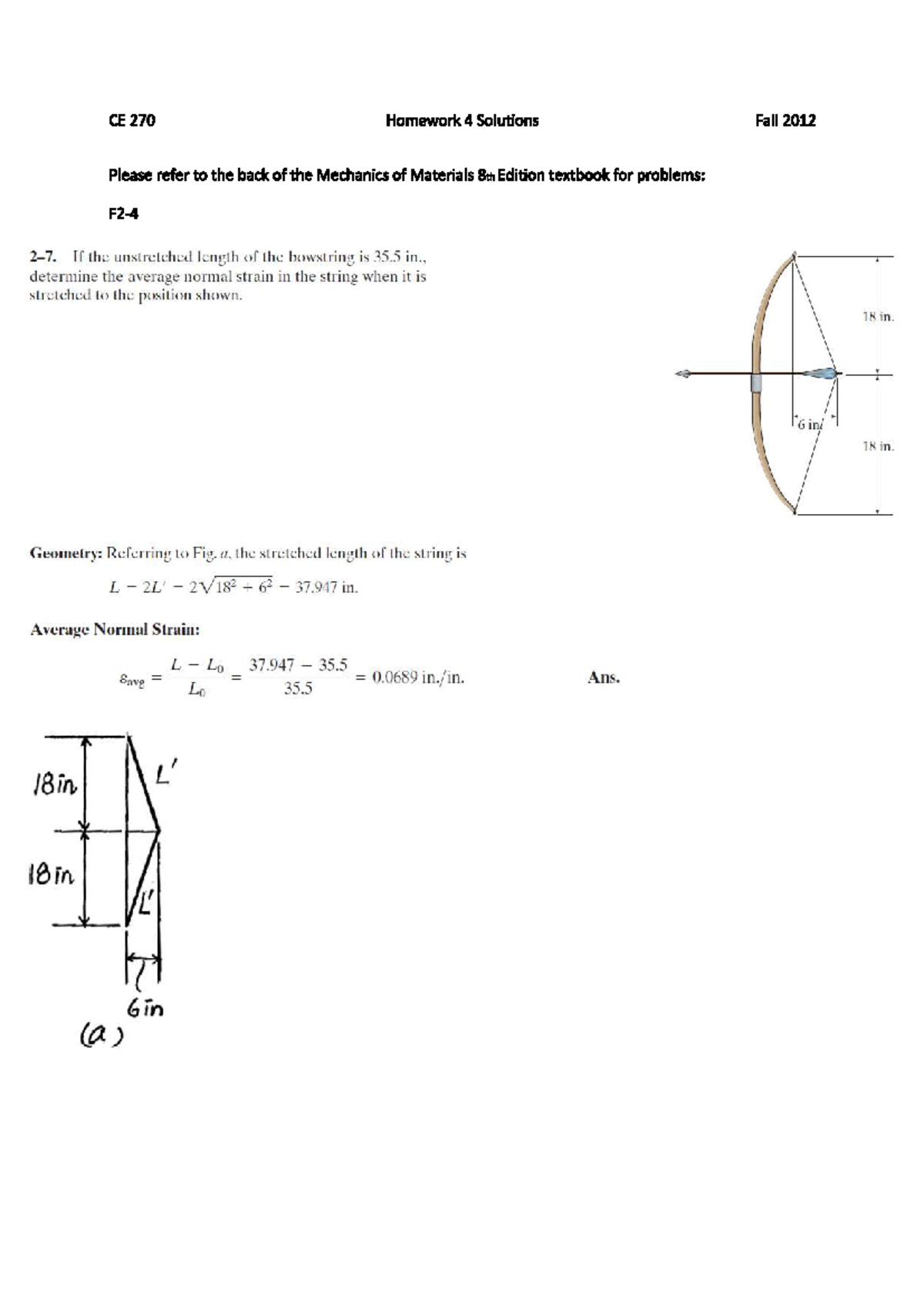 Strain OR Deformation Problems - ABM SHS General Math - Studocu