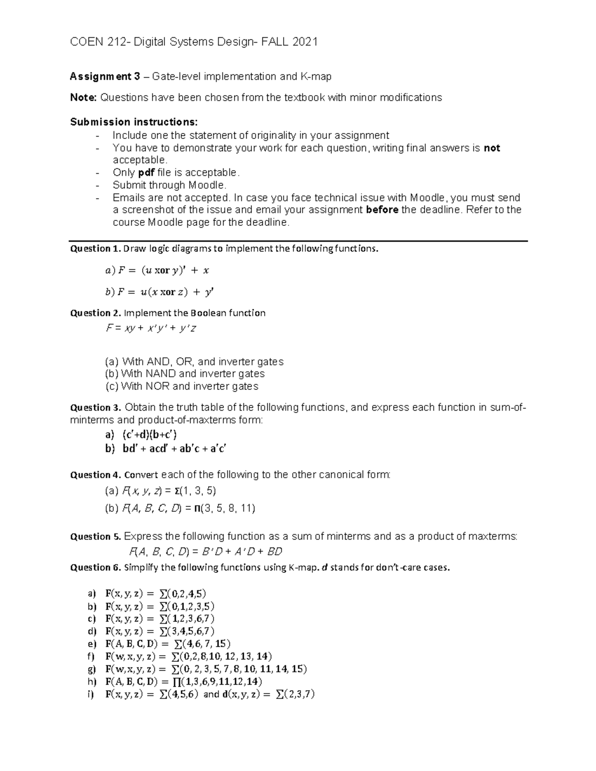 solved assignment course code 312