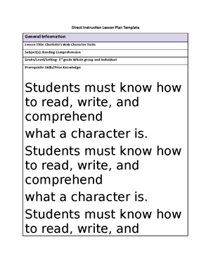 Lesson Plan-Task 1-C909 - Direct Instruction Lesson Plan Template ...