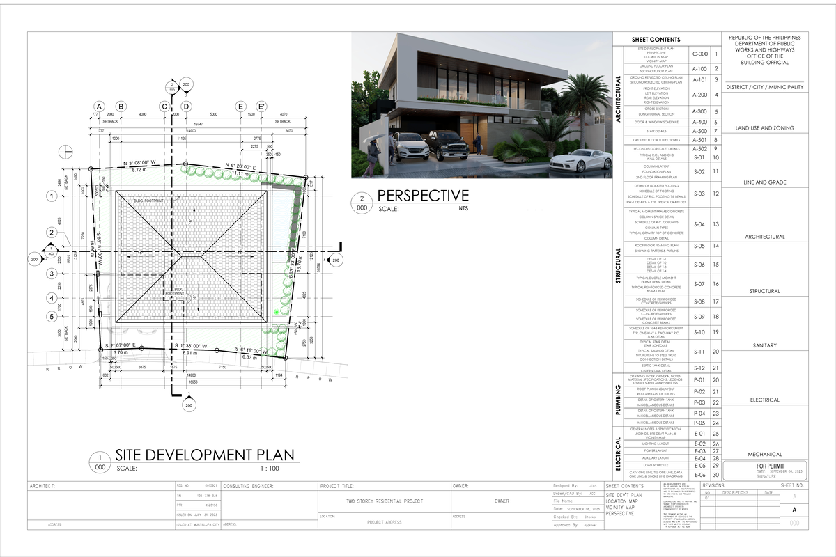 Sample Residential Project FOR Final Major Plate - 200 1 200 200 200 2 ...